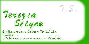 terezia selyem business card